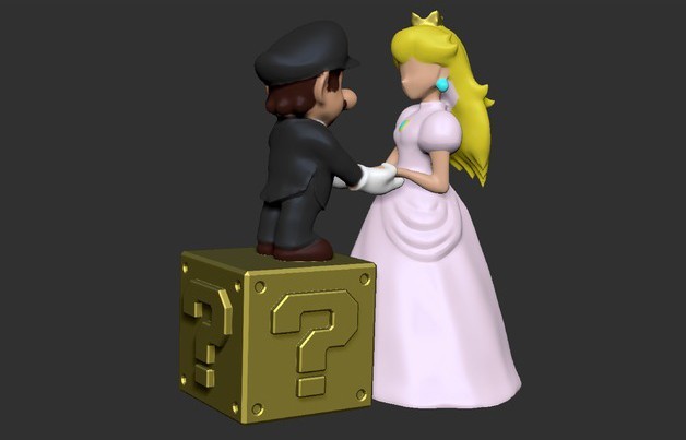 MARIO＆PEACH WEDDING STYLE Super Mario Odyssey stuffed Mario & Peach (wedding style